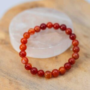 Carneool kralen armband