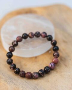 Rhodoniet kralen armband 