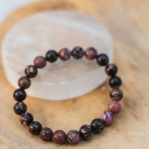 Rhodoniet kralen armband
